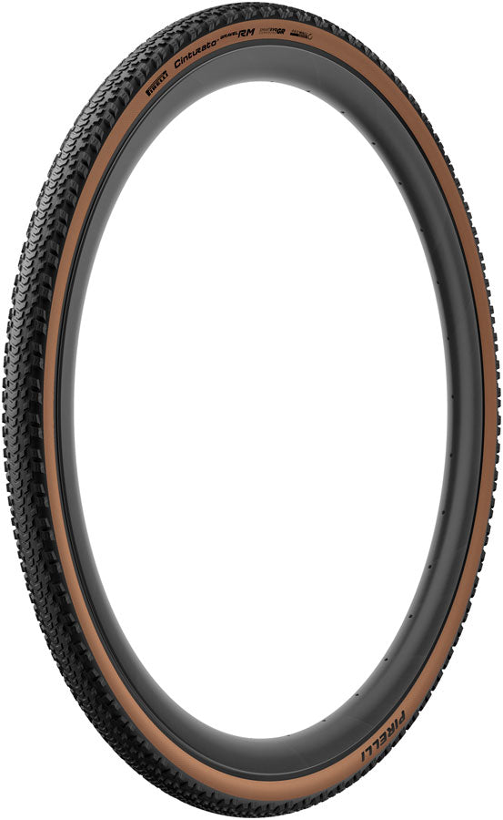 Pirelli Cinturato Gravel RM Tire - 700 x 55 Tubeless Folding Classic Tan SmartEVO GR ProWALL Gravel High Performance