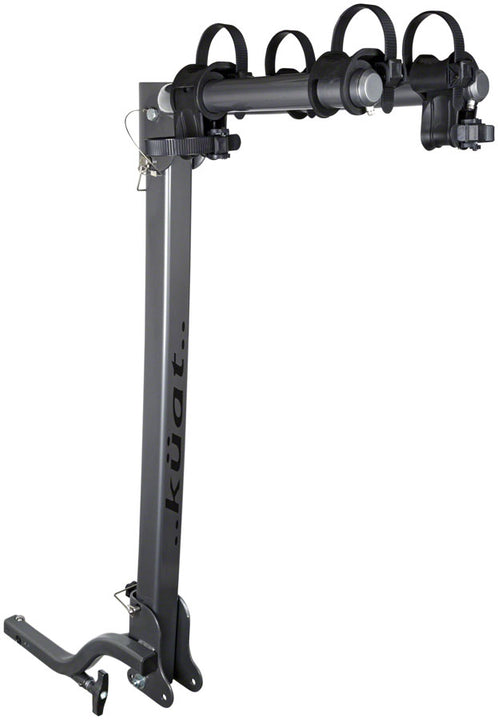 Portabicicletas de enganche Kuat Beta - Receptor de 1-1/4" para 2 bicicletas, color gris