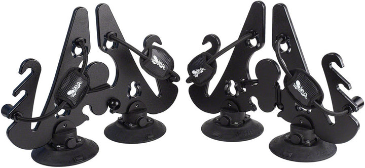 SeaSucker Pallavicini Ski Rack - Holds 2 Pair W/Poles or 2 Snowboards Black
