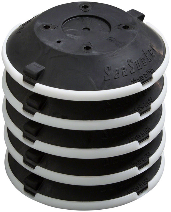 Almohadilla de repuesto SeaSucker para aspiradora - 6" - Paquete de 5, color negro