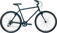 Bicicleta Fairdale Ridgemont de 27,5" de acero, color negro, talla mediana/grande