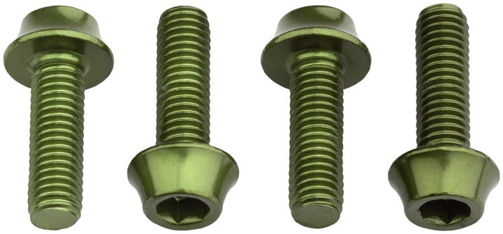 Pernos para portabidón Wolf Tooth - Juego de 4, aluminio, color oliva