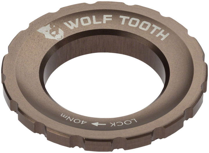Anillo de bloqueo del rotor Wolf Tooth CenterLock - Espresso con estrías externas