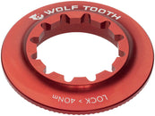 Anillo de bloqueo de rotor con bloqueo central Wolf Tooth - Estriado interno rojo