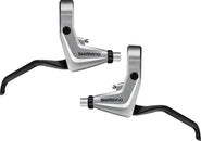Juego de manetas de freno V-Brake Shimano Alivio BL-T4000 plateadas