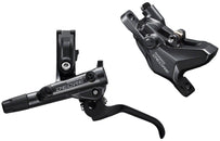 Maneta de freno de disco Shimano Deore BL-M6100/BR-M6100 - Delantera, pastillas de resina hidráulicas, color gris