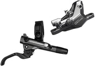 Maneta de freno de disco Shimano Deore BL-M6100/BR-M6100 - Pastillas de resina hidráulicas traseras grises