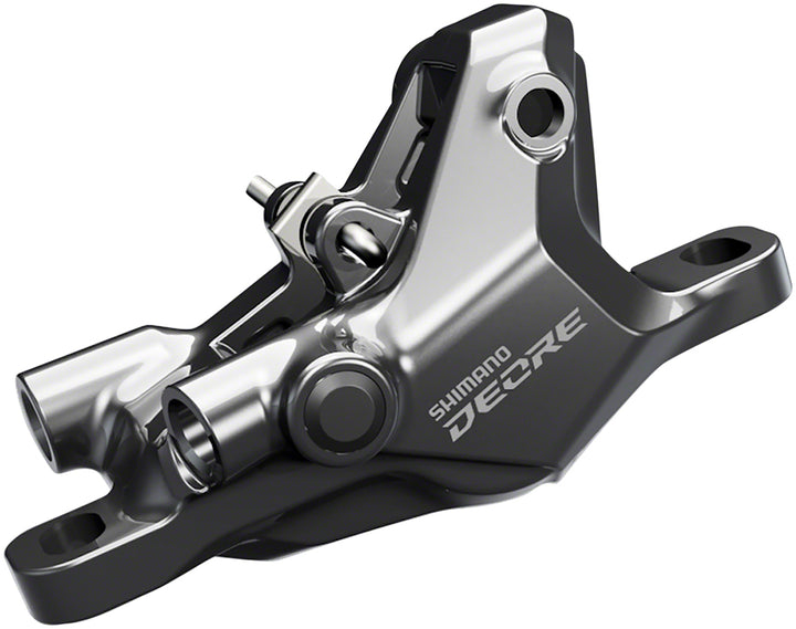 Pinza de freno de disco Shimano Deore BR-M6100 (delantera y trasera, pastillas de resina hidráulicas, gris)