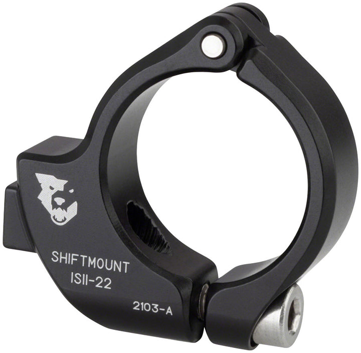 Abrazadera de montaje Wolf Tooth ShiftMount para palancas de cambio I-spec II (22,2 mm)