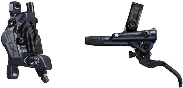 Maneta de freno de disco Shimano SLX BL-M7100/BR-M7120 - Delantera hidráulica, montaje en poste, 4 pistones, negra