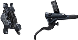 Maneta de freno de disco Shimano SLX BL-M7100/BR-M7120 - Trasera hidráulica de montaje en poste, 4 pistones, negra
