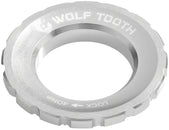 Anillo de bloqueo de rotor Wolf Tooth CenterLock - Estriado externo, plata cruda
