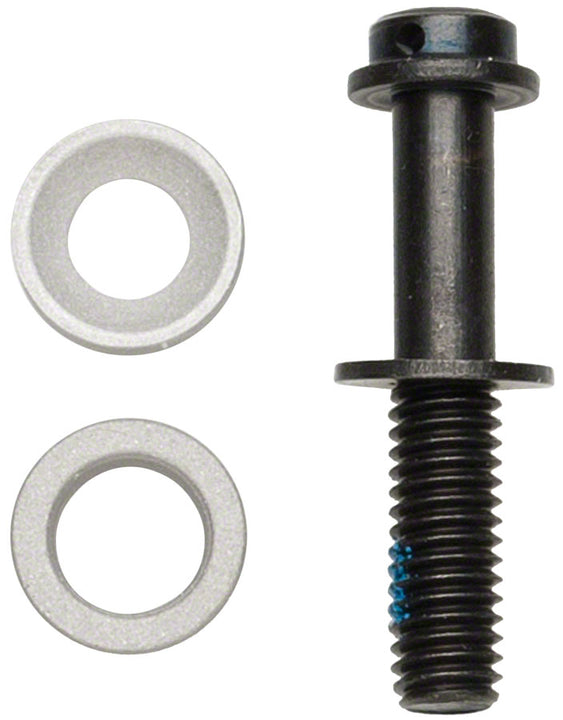 Perno de fijación de pinza de freno de disco Shimano de 30,5 mm con arandela de ajuste