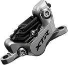 Pinza de freno de disco Shimano XTR BR-M9120 (montaje en poste delantero y trasero, 4 pistones, incluye pastillas metálicas con aletas)