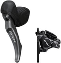 Maneta de freno/tija telescópica Shimano GRX ST-RX820-LA Pinza de freno de disco hidráulico BR-RX820 (izquierda/delantera) Pinza de montaje plano