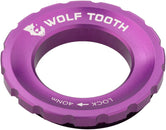 Anillo de bloqueo de rotor Wolf Tooth CenterLock - Estriado externo, color púrpura ultravioleta