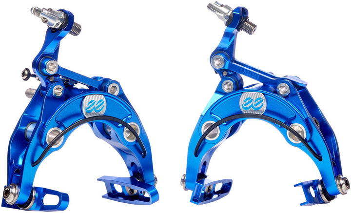 Juego de frenos de pinza para carretera Cane Creek eeBrake 30th Anniversary - Montaje regular, gris metalizado/azul