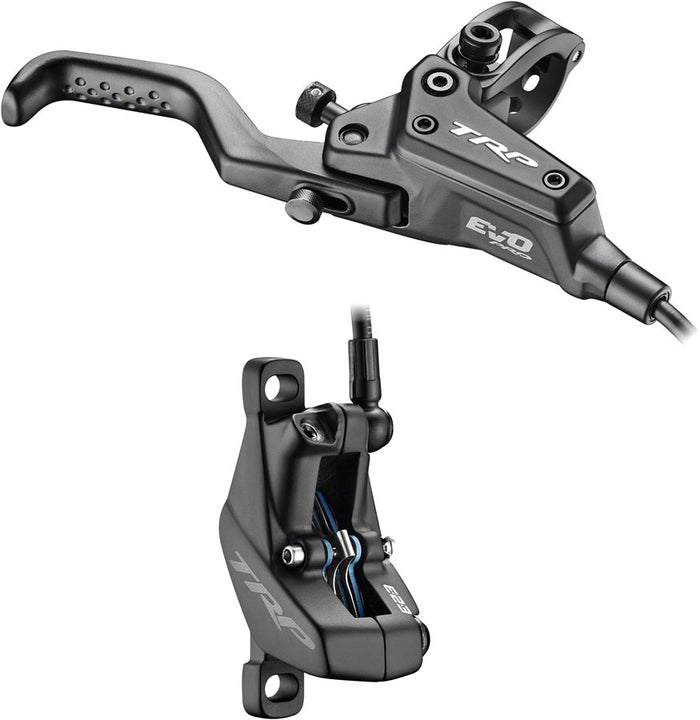 TRP EVO Pro HD-M9040 Disc Brake Lever - Right/Front Rear 1900mm Hose Post Mount 4-Piston BLK