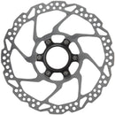 Rotor de freno de disco Shimano SM-RT54-ME - 180 mm con bloqueo central. Solo para pastillas de resina. Anillo de bloqueo de estrías externas.