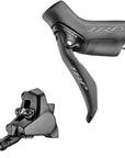TRP Hylex Disc Brake Lever - Left Hydraulic 2-Piston 1900mm Hose Flat Mount BLK