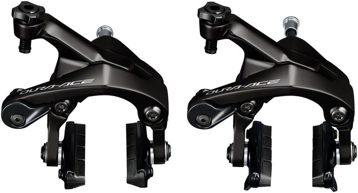 Juego de frenos de pinza de carretera Shimano Dura-Ace BR-R9200 (delantero y trasero, doble pivote, negro)