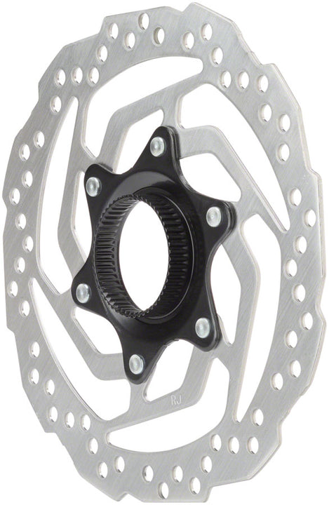 Rotor de freno de disco Shimano Altus SM-RT10-S - 160 mm, bloqueo central, solo para pastillas de resina, color plateado