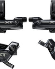 Kit de actualización de freno de disco Shimano Deore XT M8200/8220 (derecho e izquierdo) BL-M8200 Palancas de montaje en poste Delanteras Traseras BR-M8220 Pinzas de 4 pistones