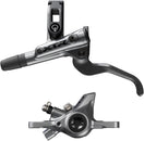 Maneta de freno de disco Shimano XTR M9200 XC (izquierda/delantera), montaje en poste, pinza de 2 pistones, manguera SM-BH90-SS, pastillas de metal, color gris