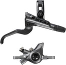 Maneta de freno de disco Shimano XTR M9200 XC (derecha/trasera), montaje en poste, pinza de 2 pistones, manguera SM-BH90-SS, pastillas de metal, color gris