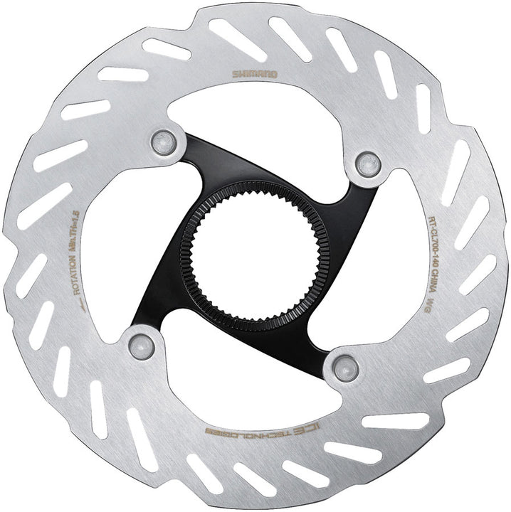 Rotor de freno de disco Shimano RT-CL700 SS - Anillo de bloqueo CenterLock de 140 mm incluido