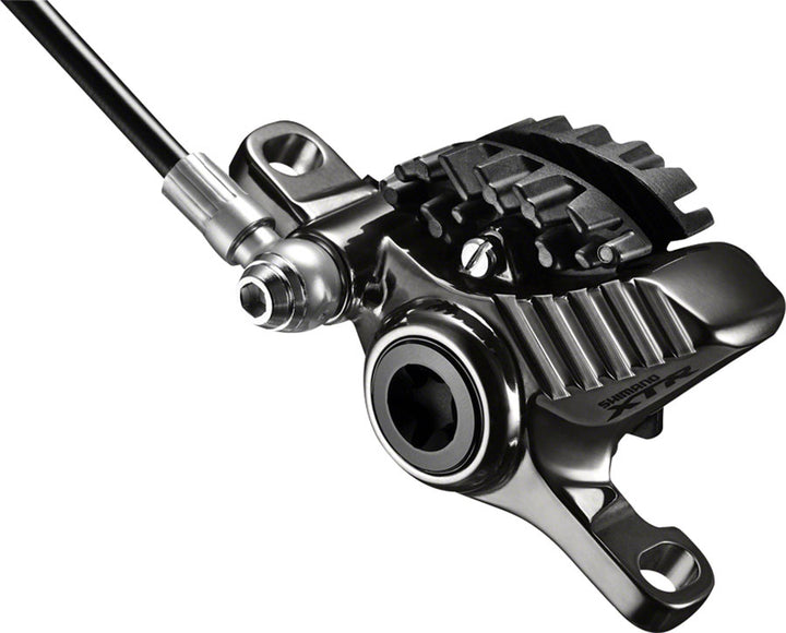 Pinza de freno de disco hidráulico Shimano XTR BR-M9020 con pastillas metálicas con aletas delanteras y traseras