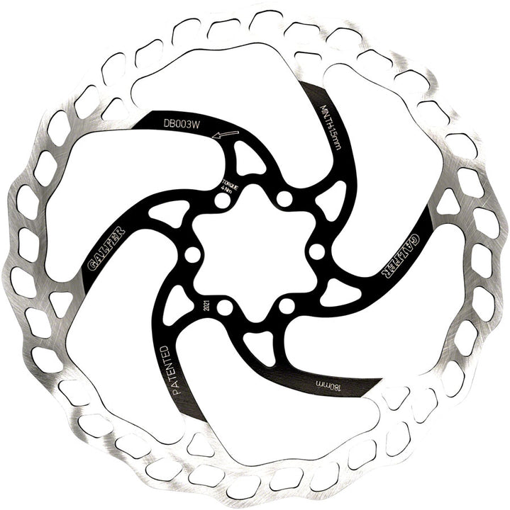 Rotor de freno de disco Galfer MTB - 180 mm, 6 tornillos, 1,8 mm