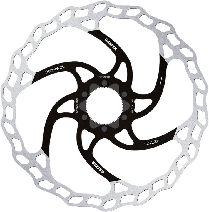 Rotor de freno de disco Galfer MTB - 203 mm Centerlock 1,8 mm