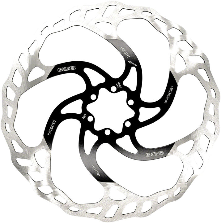 Rotor de freno de disco Galfer para bicicleta de montaña/eléctrica (223 mm, 6 tornillos, 2,0 mm)