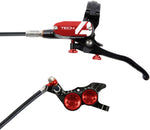 Hope Tech 4 V4 Disc Brake and Lever Set - Front Hydraulic Post Mount Red