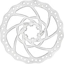 Tektro TR-17 Disc Brake Rotor - 180mm 6-Bolt 2.3mm Thickness Silver