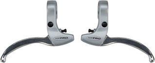 Tektro CL332RS 3-Finger Alloy Linear Pull Brake Lever Set Silver
