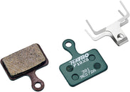 Tektro F10XS Disc Brake Pads - Low Noise Resin For Use With Flat Mount Caliper Green