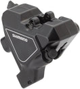 Pinza de freno de disco hidráulico trasero de montaje plano Shimano Altus BR-UR300, aletas de resina Padsouth, color negro