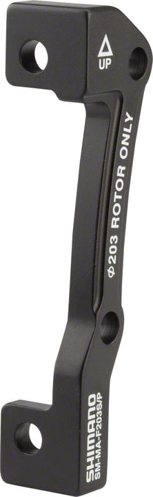Adaptador de freno de disco Shimano R203S/P para rotor de 203 mm, pinza de 51 mm y cuadro de 74 mm