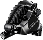 Pinza de freno de disco hidráulico de carretera Shimano 105 BR-R7170 (trasera, montaje plano, L03A, pastillas de resina y aletas)