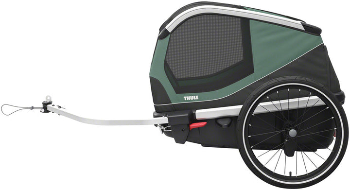 Remolque para bicicleta para perros Thule Bexey - Verde Hazy Mediano