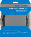 Juego de cable y funda para desviador de carretera Shimano de acero inoxidable, color negro
