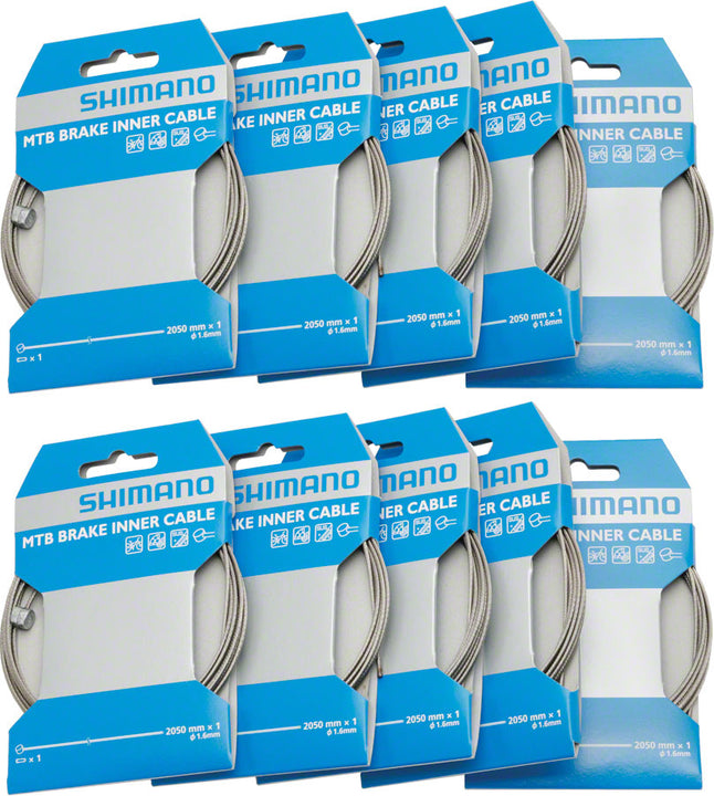 Cable de freno Shimano MTB/Carretera 1,6 x 2050 mm Caja/10