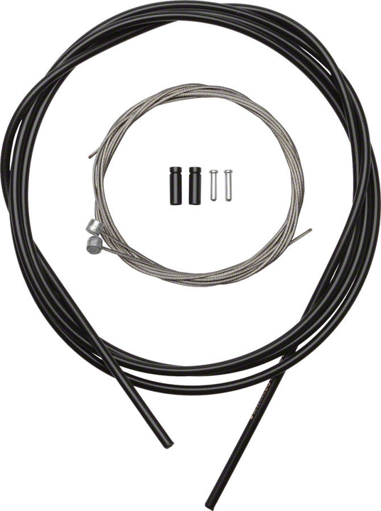 Juego de cable y funda de freno de acero inoxidable Shimano MTB, color negro