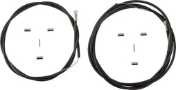 Juego de cable y funda de freno Shimano de acero inoxidable para MTB, color negro