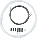 Juego de cable y funda para desviador Shimano Road Optislick, color blanco