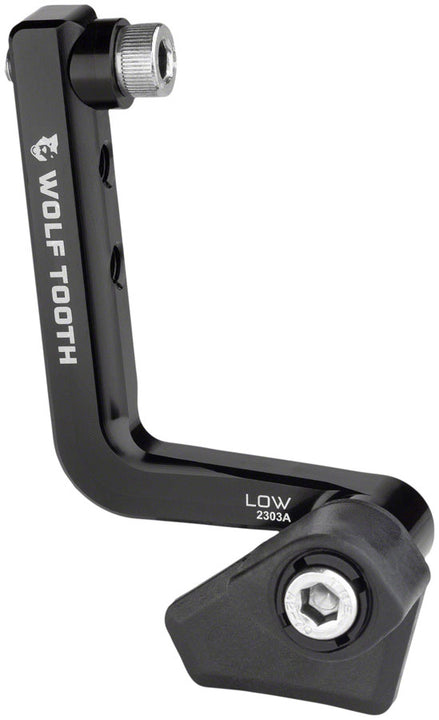 Guía de cadena Wolf Tooth LoneWolf Aero - 34t-52t, montaje bajo soldado, color negro