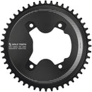 Plato Wolf Tooth Aero 110 BCD asimétrico - 48 dientes, 110 BCD asimétrico, 4 tornillos, Drop-Stop ST para Shimano GRX Serie 800, negro