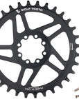 Plato Wolf Tooth de montaje directo - 36 dientes SRAM de montaje directo Drop-Stop B para bielas SRAM de 8 tornillos, desplazamiento de 3 mm, negro